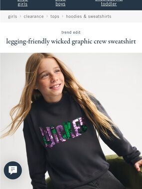 abercrombie kids Black Pullover Sweatshirt with Logo Tag